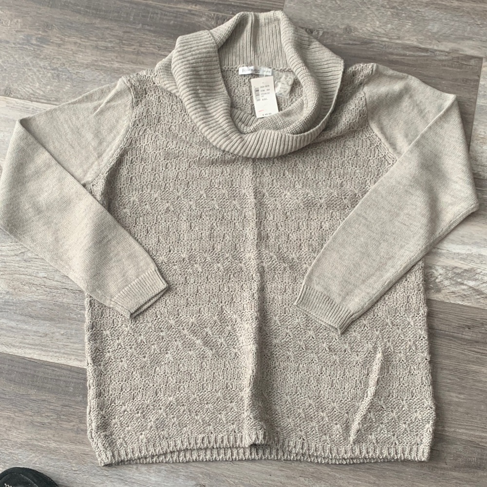Revolution Light Gray‎ Cowl Neck Sweater